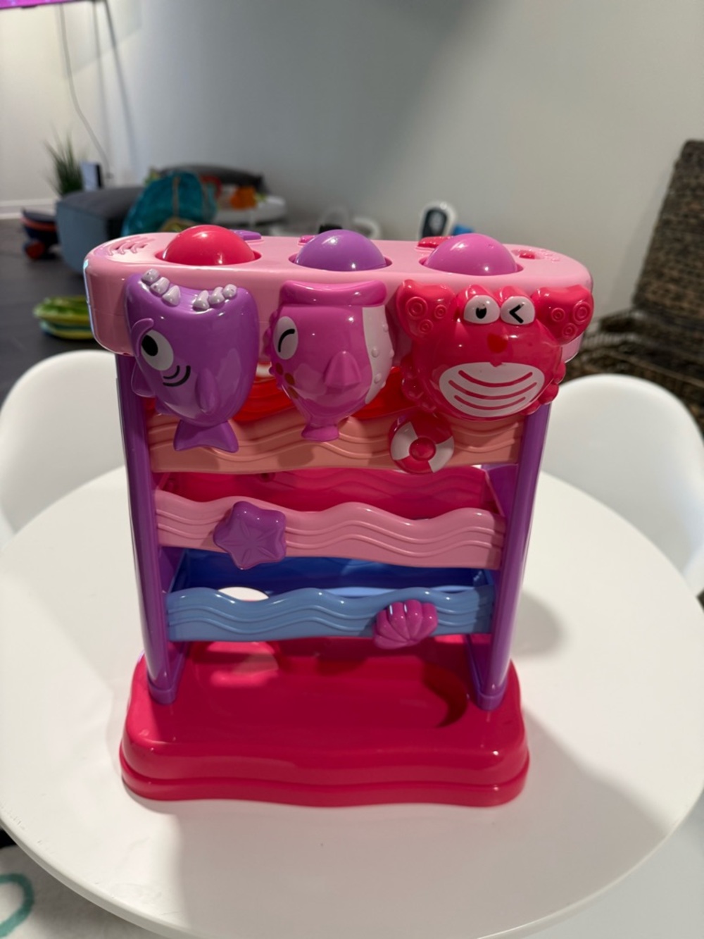 Kids Pink & Purple Ocean Pop-Up Activity Toy